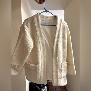 Cream white blazer never worn